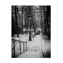 Trademark Fine Art Philippe Hugonnard Staircase Montmartre Paris Canvas Wall Art - 18x24