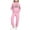 #0132-Pink, variant on Fovaffer 2PC Boys Girls Christmas Printed Hoodie & Sweatpants Two-piece Set, Long-sleeved Casual Sports Outfit Kids Winter Clothes for Daily, Travel, Holiday, Party Wear 2-14Y