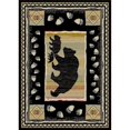 thumbnail image 1 of 2 ft. 3 in. x 3 ft. 3 in. Hearthside Take the Lead Area Rug, Black, 1 of 1