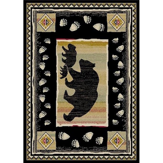 2 ft. 3 in. x 3 ft. 3 in. Hearthside Take the Lead Area Rug, Black