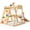 105*45*25cm, variant on 8-in-1 Indoor Playground Jungle Gym Kids Climbing Toys, Wooden Climber Playset with Slide, Swing, Monkey Bars & Climb Net, Natural Wooden Design, Perfect Birthday Toys for Kids