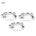thumbnail image 2 of Haofy Durable Heavy Duty Hardware Fittings Cupboard Hinge, Practical Hinge, 3Pcs For Cabinets Wardrobes, 2 of 8