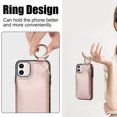 thumbnail image 5 of ELEHOLD Case for iPhone 14 Plus, Magnetic Closure Kickstand Zipper Wallet Case with 3 Card Slots & Ring Holder,Shockproof RFID Blocking Phone Case,Rosegold, 5 of 8