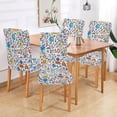 thumbnail image 2 of Yayeee 2 Pack Dining Chair Covers Stretch Parson Chairs Slipcovers Seat Protector, Doodle Pattern, 2 of 6