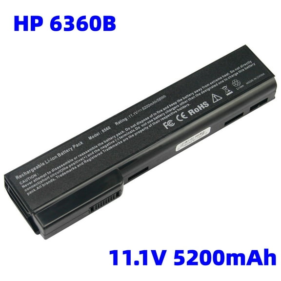 Replacement Battery 8560P Compatible with HP Probook Battery 6360B 6460b Hstnn-f08c CC06X CC06XL 628369-421 628664-001 628666-001 628668-001 628670-001 659083-001