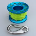 thumbnail image 2 of Alloy Scuba Diving Finger Reel Spool&Stainless Steel Snap Hook&10m Line - blue, 2 of 10