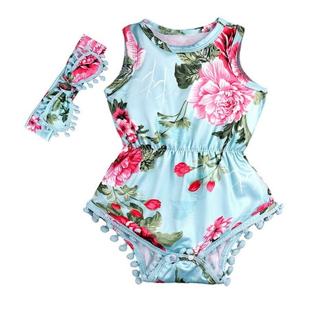 

DAETIROS Breathable Funny Newborn Baby Girls Boys Cute Soft One-piece Daily Print Rompers Green
