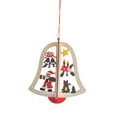 thumbnail image 3 of Colgantes de madera navideños 3D Adornos colgantes de madera navideños multiusos para Campana, 3 of 9