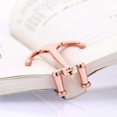 thumbnail image 3 of 2 Pieces Bookmarks Creative Bookmark Metal Page Holder for Students Teachers Graduation Gifts School Office Supplies (Rose Gold), 3 of 5