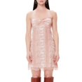 thumbnail image 1 of AFRM Mini Slip Dress With Lace Detail In Pastel Pink Snake Print Size L $118, 1 of 1