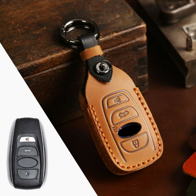 Housse de Protection pour Clé de Voiture Subaru Forester Outback Legacy Housse de Clé de Voiture en Cuir