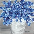thumbnail image 3 of Ebert, Roey 15x15 Black Modern Framed Museum Art Print Titled - Blooming Blues, 3 of 5