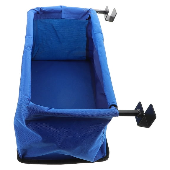 DRAFIDEEP 1Set Rectangular Blue Portable Wagon Cart for Grocery Shopping and Outdoor Use