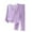 Purple, variant on Annhoo Womens 2 Piece Pajama Sets Long Sleeve V Neck Sleepwear and Pants Casual Soft Solid Color Pjs Nightwear
