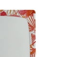 thumbnail image 3 of Ambesonne Hibiscus Fitted Sheet, Watercolor Floral Print, Full Size, Dark Coral Coral White, 3 of 5