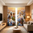 thumbnail image 1 of Cortinas opacas con estampado moderno para dormitorios universitarios – Persianas enrollables retráctiles portátiles con ventosas para ventanas, aislamiento térmico., 1 of 6