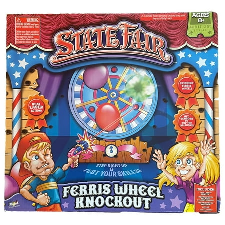 MGA State Fair Ferris Wheel Knockout Target Shooting Game - Hit the Balloons