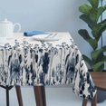 thumbnail image 4 of Blue Botanical Table Cloth Waterproof Tablecloths, Dragonfly Flower Leaf Retro Ink Style Tablecloth Dining Table Cover for Kitchen Party Tabletop Outdoor, Rectangle Tablecloth 54x108 Inch, 4 of 9