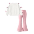thumbnail image 6 of Stamzod Cute Clothes For Girls 10-12 Love Heart Printed Fall Tops And Bootcut Leggings Set Girls Outfits, 6 of 8