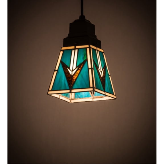 5"Sq Valencia Mission Mini Pendant