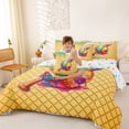 thumbnail image 4 of Erosebridal Baseball Ice Cream 7-Piece Twin Bedding Sets,Abstract Geometric Rhombus Bedding Comforter Set For Kids Boys,Reversible, 4 of 7