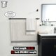 thumbnail image 3 of JQK Barra doble para toallas de baño, bronce aceitado, 33 pulgadas, acero inoxidable 304, espesor de 0,8 mm, toallero para baño, soporte para toallas, montaje en pared, longitud utilizable 30 pulgadas, 3 of 5