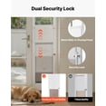 thumbnail image 6 of VEVOR Dog Door for Sliding Glass Door, 91 to 96 in Adjustable Height, Aluminum Alloy Frame with Metal Rotating Hinges, Lock Design, 10 1/4 x 16 1/4 in Flap, Sliding Glass Pet Door for Renters, 6 of 10