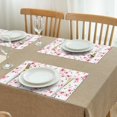 thumbnail image 3 of Pioneer Flower Floral Print Pattern Summer Placemats Table Placemats Set Of 4-Linen Kitchen Washable Placemats Table Mats 12x18 Inch Non-Slip Heat Resistant, 3 of 6