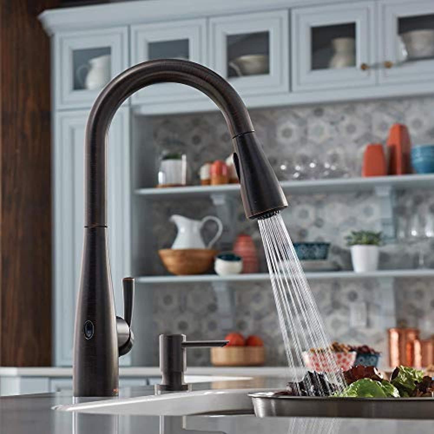 Essie Spring Single-Handle Pull-Down Sprayer Kitchen Faucet with PowerClean in C 