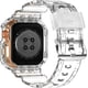 thumbnail image 2 of Correa protectora de gel deportiva para hombre y mujer, compatible con Apple Watch Ultra 2/1 Series 1-9 y SE, 38 mm, 40 mm, 41 mm, 42 mm, 44 mm, 45 mm, transparente, 2 of 5
