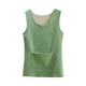 thumbnail image 2 of Ropa interior térmica para mujer, blusa de poliéster de color liso de terciopelo de doble cara, cálida, sin costuras, cuello redondo, talla grande, 2 of 3