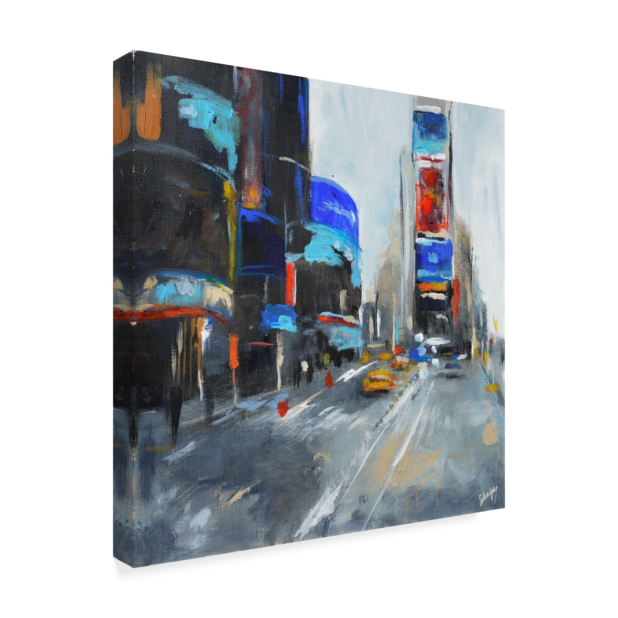 Trademark Fine Art 'Times Square New York' Canvas Art by Solveiga