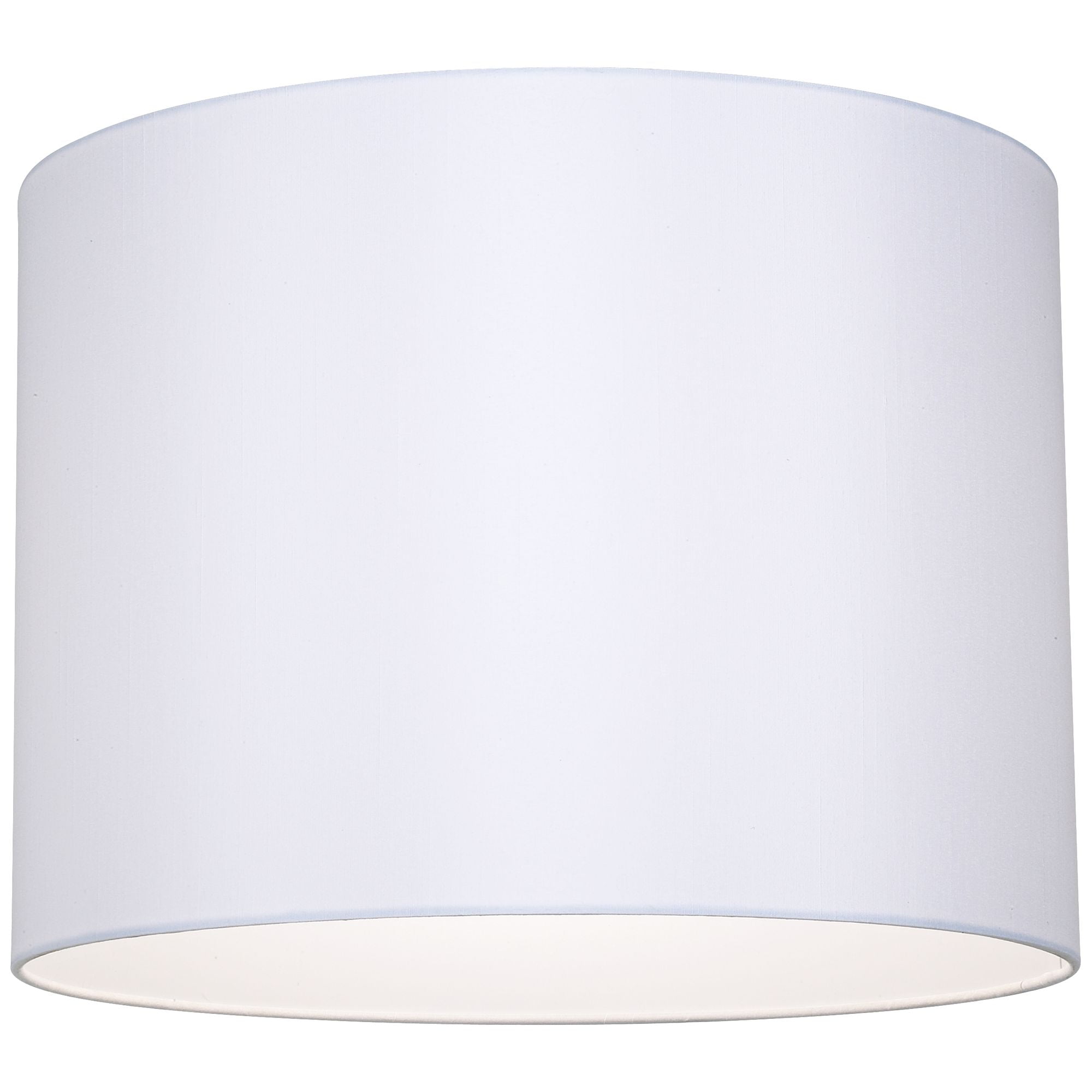 Springcrest Set of 2 Drum Lamp Shades White Medium 16" Top x 16" Bottom x 12" High Spider with Replacement Harp and Finial Fitting