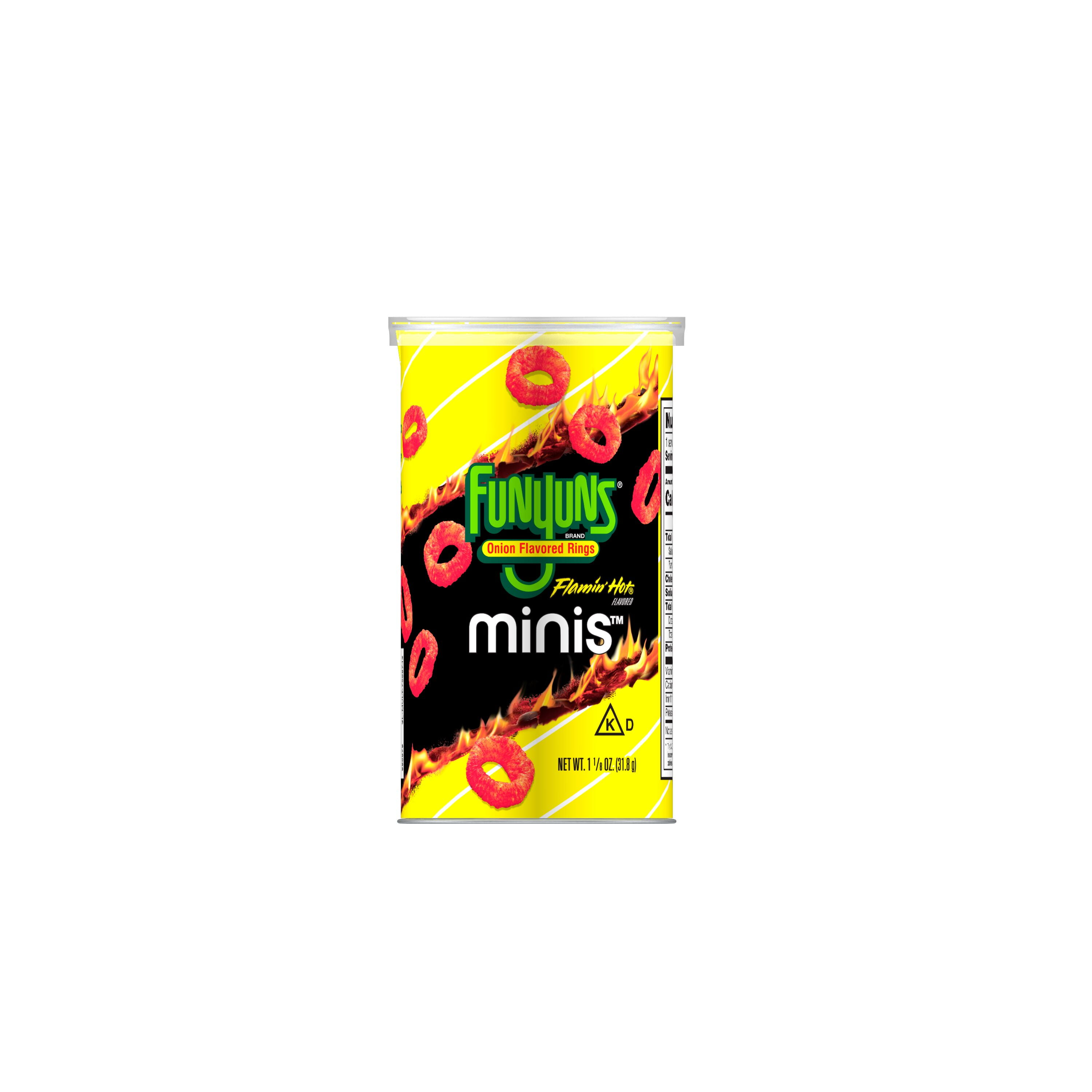 Funyuns Minis Onion Flamin' Hot Flavored Flavored Rings, 1.125 oz