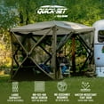 thumbnail image 2 of CLAM Quick-Set 9 x 9 Ft Venture Portable Outdoor Canopy Shelter, Green/Tan, 2 of 6