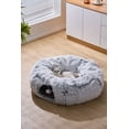 thumbnail image 4 of PetPals Fluffy 2-in-1 Cat Tunnel with Cat Bed & Toy-Khione, 4 of 11