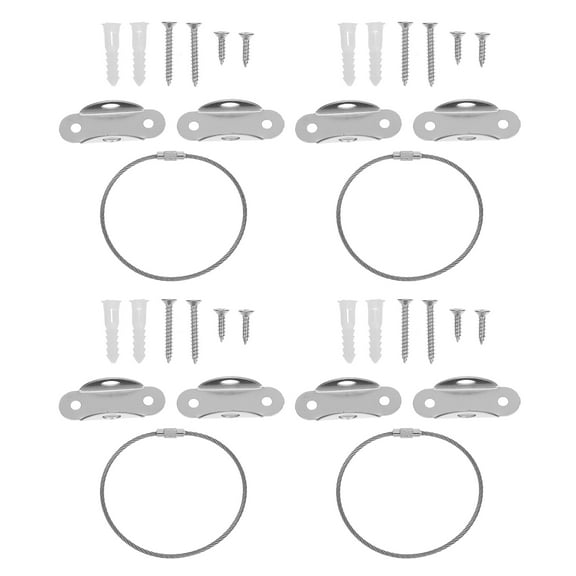 QUMIIRITY Iron Furniture Anchors 4 Sets 3.73X1.61X1.18Inch