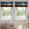thumbnail image 2 of LALILO Kitchen Curtain Valance Watercolor Color Art Watercolor Rod Pocket Window Curtain 52"x 18" Set of 2, 2 of 7