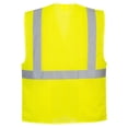 thumbnail image 2 of Portwest UC492YER4X-5X Mesh Class 2 Type R Safety Vest, Polyester Yellow, 3.2 oz, 2 of 2