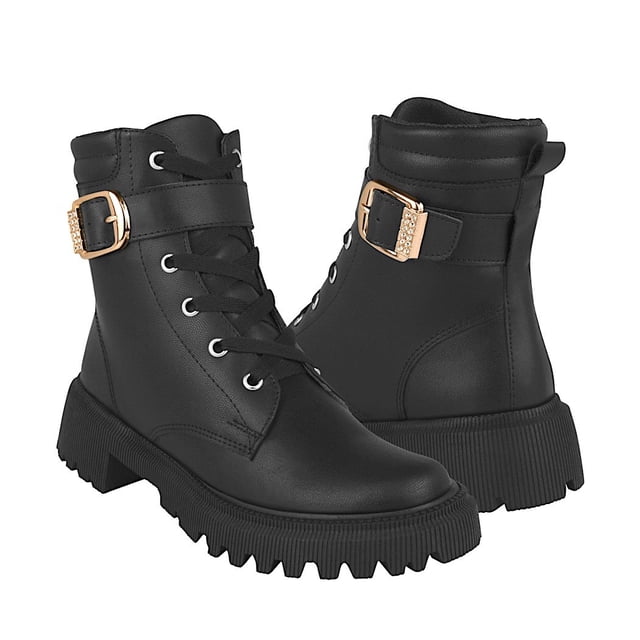 BOTINES DAMA STYLO 5108 SIMIPIEL NEGRO Stylo 5108
