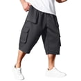 thumbnail image 2 of IAJDKMEK Men's Lightweight Breathable Loose Shorts - Stretch Elastic Waist Gym Shorts, Running Shorts for Men, Casual Sports Shorts,Dark Gray 4XL, 2 of 6