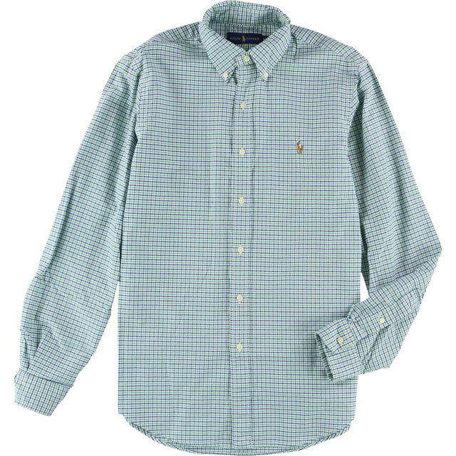 Camisa Con Botones Oxford Ralph Lauren Hombre Verde Mediana