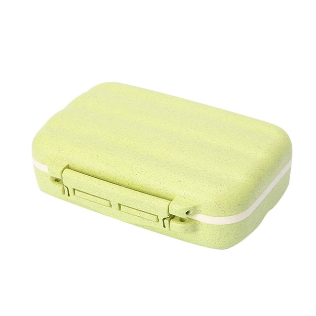 Weekly Organizer Double Buckle Travel Organizer 7 Days A Week Vitamin Organizer Purse Container Travel Purse Organizer Removable Grid Organizer