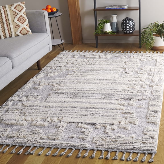 Safavieh Chloe Barrett Abstract Area Rug, Ivory/Gray, 5'3" x 7'6"