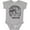 AC-Heather Grey, variant on Summer Vacation Mode St. Augustine Beach Florida Boys or Girls Baby Bodysuit