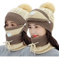 thumbnail image 2 of Gorro de invierno Brillar 3 piezas con bufanda y mascarilla, 2 of 5