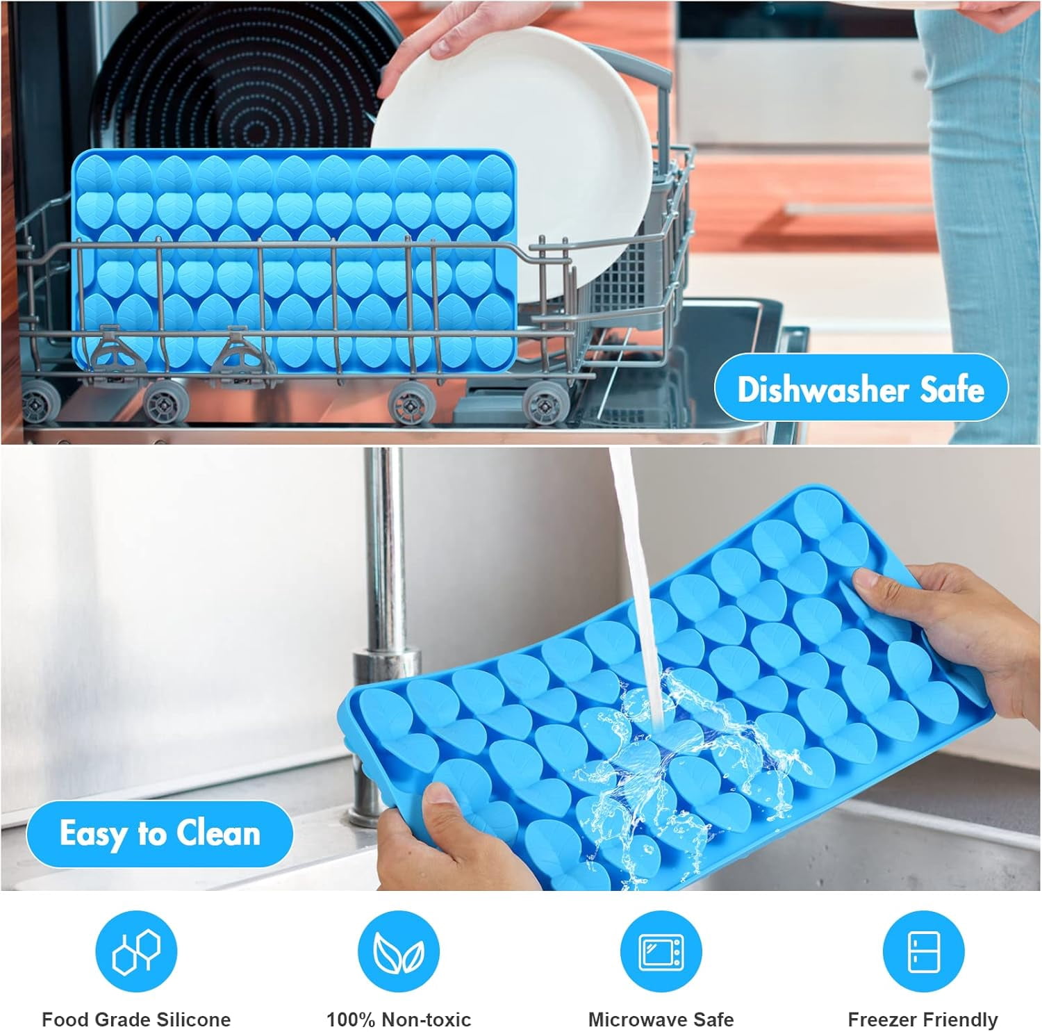 Silicone Snuffle Mat for Large Dogs, Dog Lick Mat Slow Feeder, Pet Licking Treat Mat with Suction Cups for Smell Training Slow Eating, XL Blue