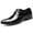 Black, variant on YUEHUA Men's Dress Shoes Business Formal Leather Lace-Up Office Oxford Shoes, Comfortable Derby Shoes for Men