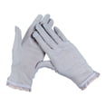 thumbnail image 3 of Opolski 1 Pair Wedding Gloves See-through Thin Lace Leopard Print Hollow Out Decorate Shirring Vintage Breathable Prom Gloves for Dating Grey, 3 of 8