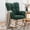Green, variant on Tappio Upholstered Rocking Chair, Nursery Glider Rocker Rocking Accent Chair Padded Seat with High Backrest, Accent Armchair Comfy Side Chair for Living Room, Bedroom, Office, White